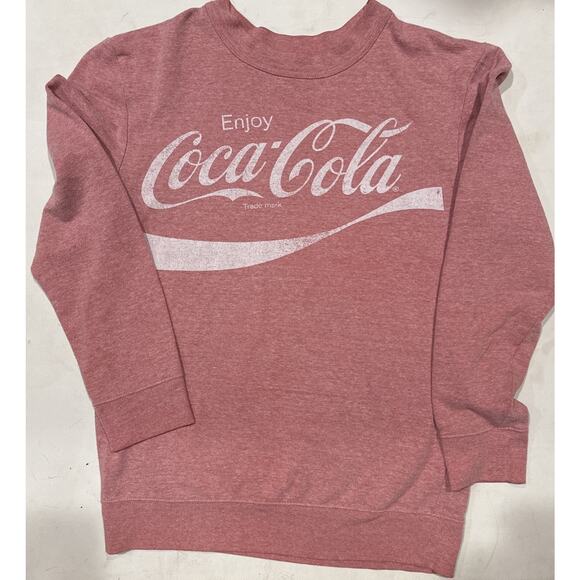 Coca Cola Tops - Coca-Cola Pink Enjoy Logo Sweatshirt Size Small